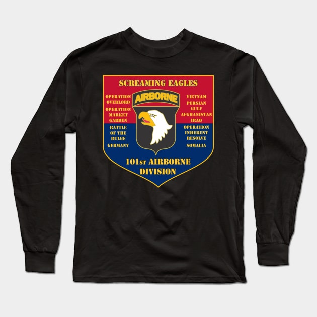 101st Airborne Division Long Sleeve T-Shirt by MBK